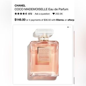 Coco Mademoiselle Chanel Eau De Perfum